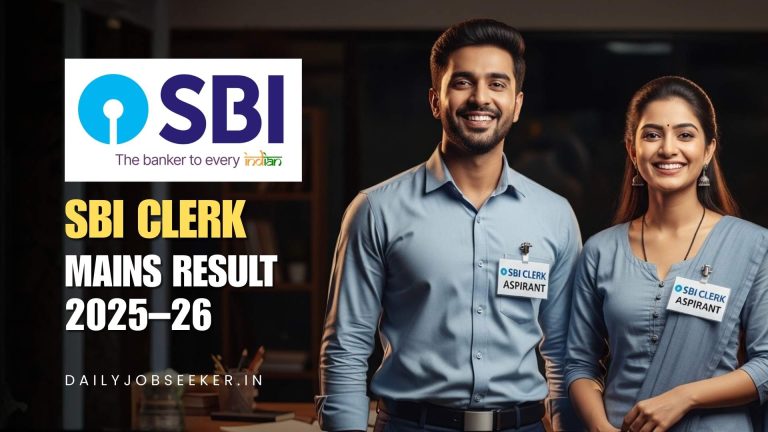 SBI Clerk Mains Result 2025–26